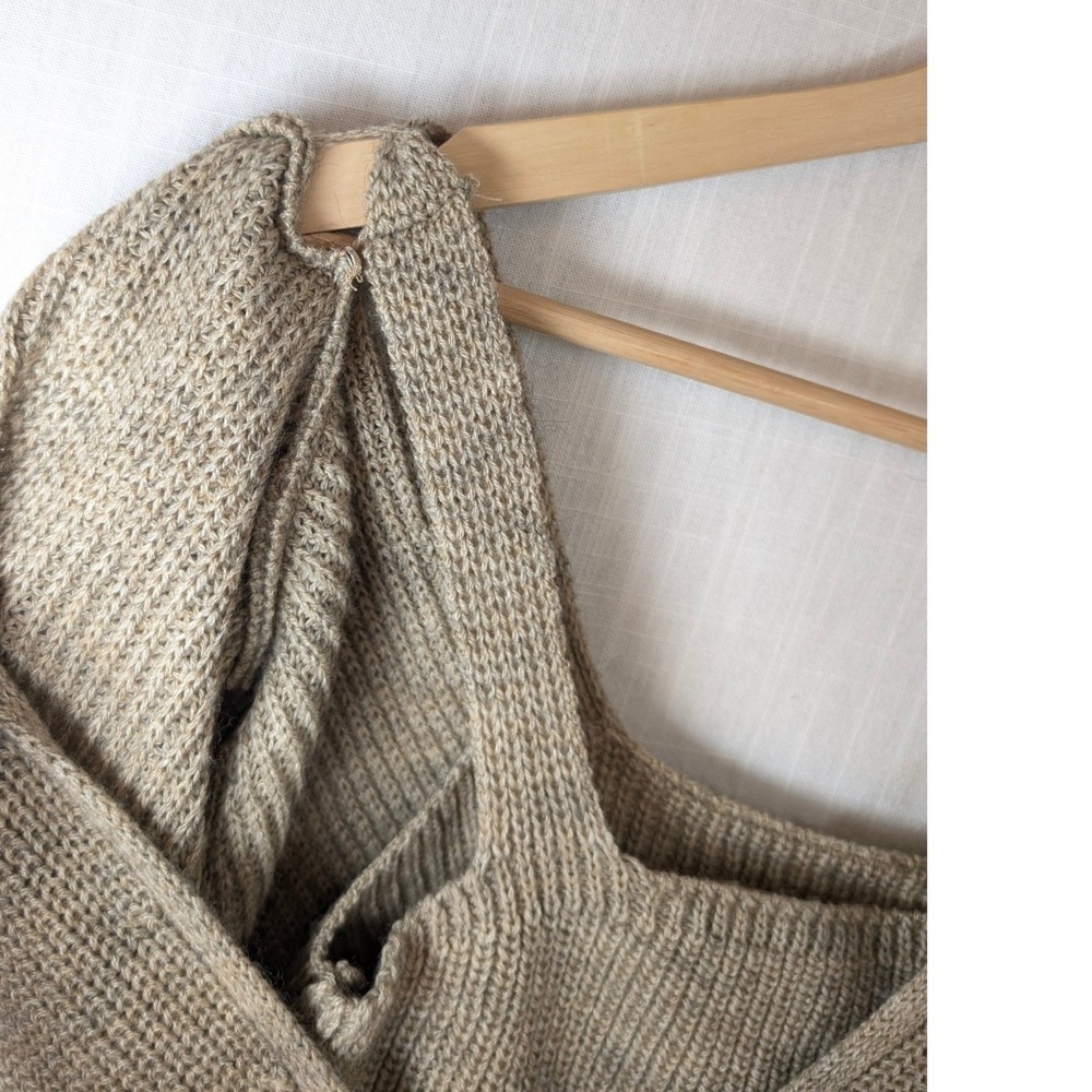 By Anthropologie Twist-Front Sweater Set Grey Gris 2-Piece Tank Pullover XS NWT - Picture 5 of 7